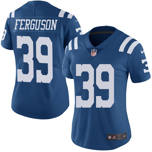 Indianapolis Colts 39 Limited Josh Ferguson Royal Blue Nike NFL Women Rush Vapor Untouchable Jersey